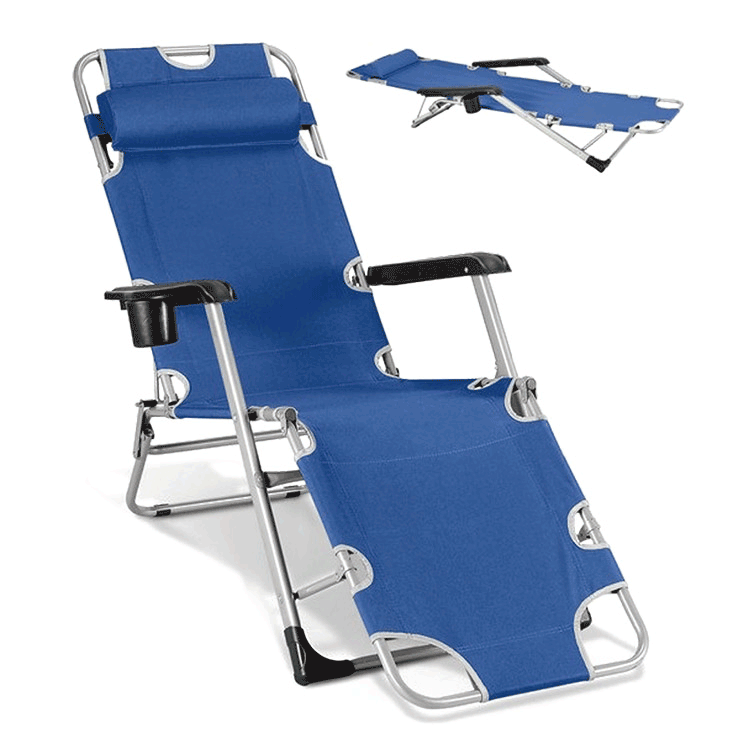 Home Patio Modern Folding Relax Beach Lounge Chair-Cloudyoutdoor