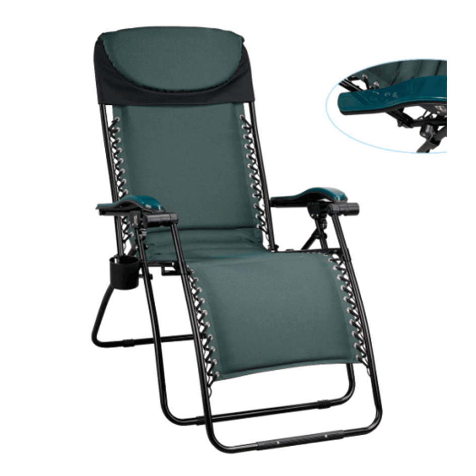 Outdoor Reclining Lounge Foldable Chair Zero Gravity-Cloudyoutdoor