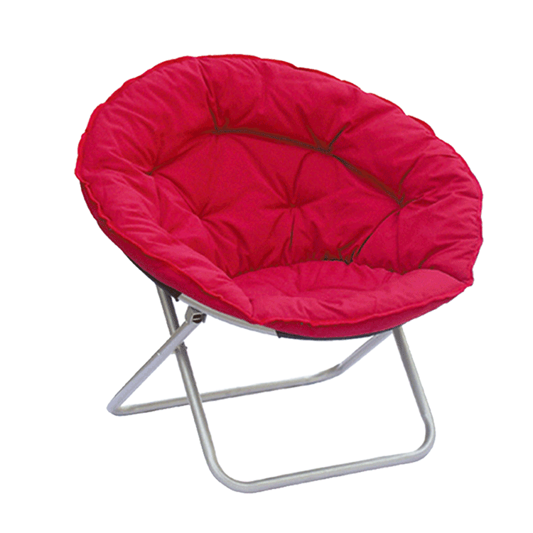 Folding Moon Chair Padded Comfor Lounge Bedroom Garden Furniture Seat-Cloudyoutdoor
