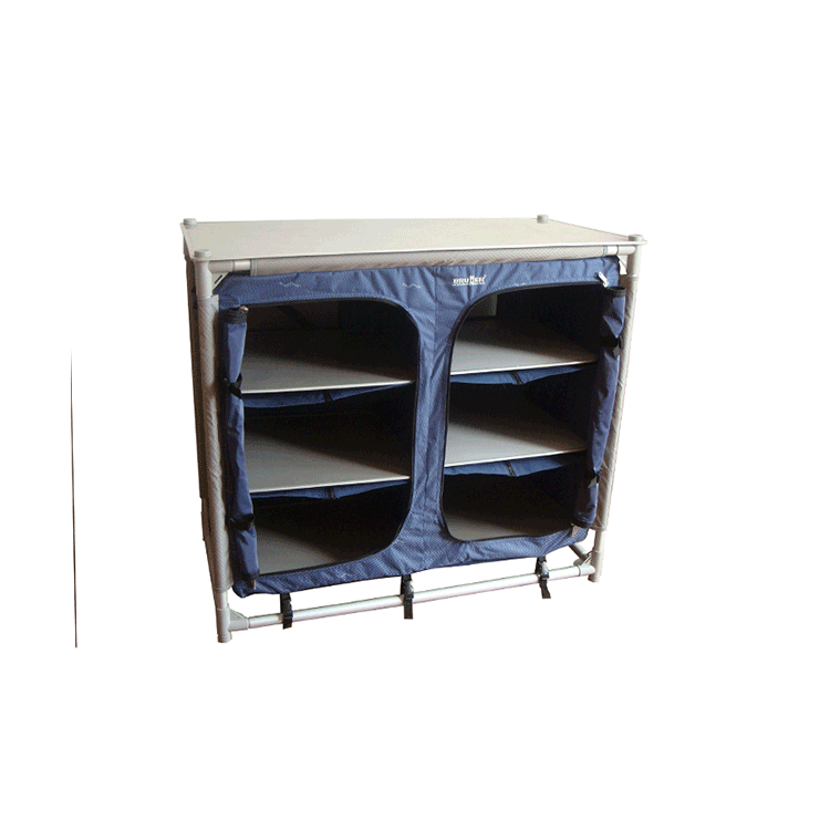 Easy Folding Pop-up Camping Cupboard Steel Kitchen Picnic Cabinet-Cloudyoutdoor