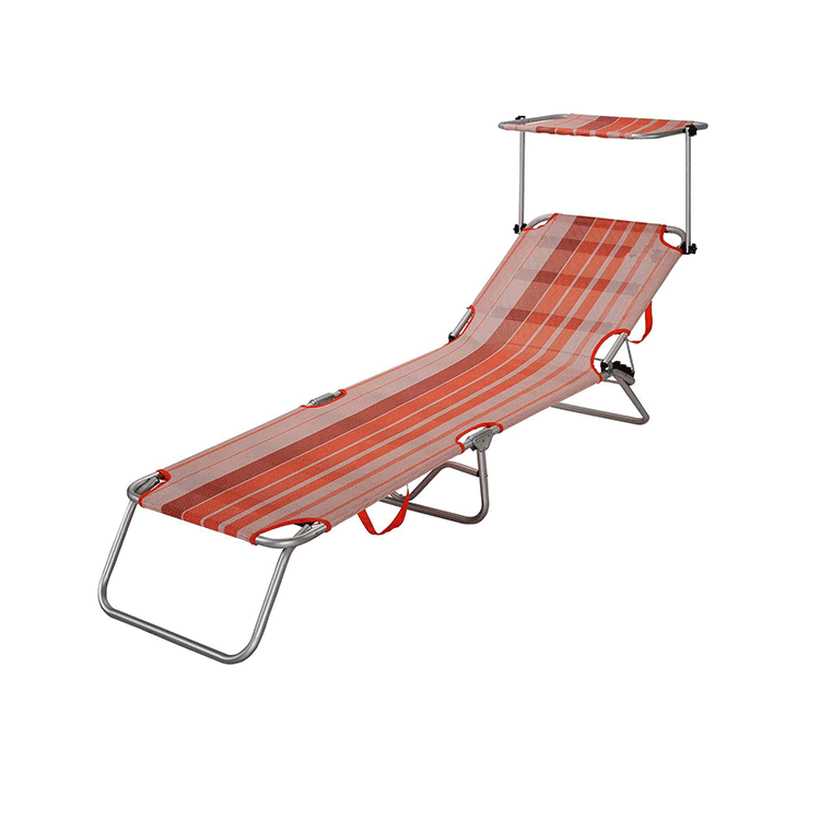 Outdoor Furniture Beach Chair Sun Lounger Bed Adjustable-Cloudyoutdoor