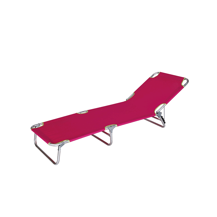 Outdoor Portable Metal Steel Folding Lounger Bed Chair-Cloudyoutdoor