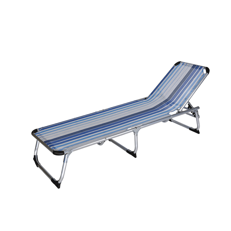 Folding Beach Lounger Swimming Chair Bed with Sun Shade-Cloudyoutdoor