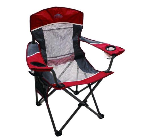 Steel Folding Canvas Padded Beach Camping Chair-Cloudyoutdoor