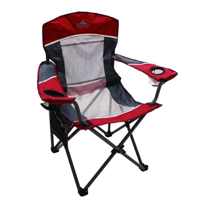 Steel Folding Canvas Padded Beach Camping Chair-Cloudyoutdoor