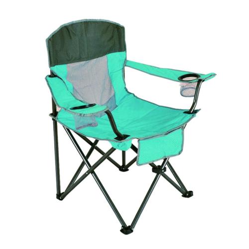 Steel Folding Canvas Padded Beach Camping Chair-Cloudyoutdoor
