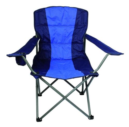 Outdoor Blue & Black Lazy Boy Folding Chair for Camping Picnic-Cloudyoutdoor