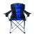 Outdoor Blue & Black Lazy Boy Folding Chair for Camping Picnic-Cloudyoutdoor