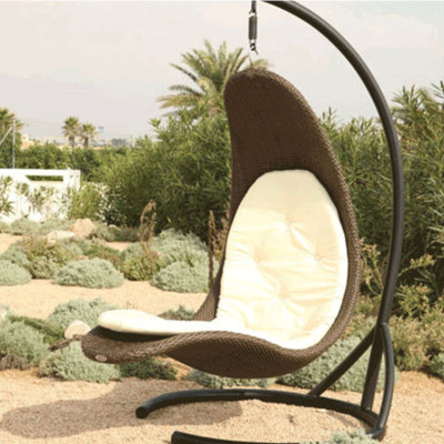 Outdoor egg shaped patio swing chair with good price
