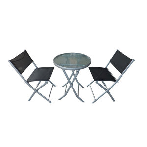 Modern Outdoor Backyard 3 piece Patio Table and ChairSet for Sale-Cloudyoutdoor