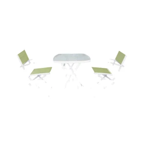 Steel Frames Powder-coated Patio Set Furniture Table Chairs-Cloudyoutdoor