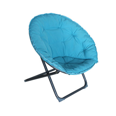 Folding Moon Chair Padded Comfor Lounge Bedroom Garden Furniture Seat-Cloudyoutdoor