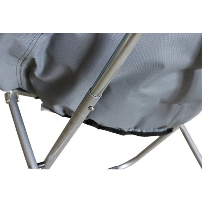 Outdoor Camp Moon Saucer Leisure Heavy Duty Steel Padded Seat-Cloudyoutdoor
