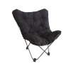 Yellow Large Adult Camping Half Moon Chair Lazy Chair-Cloudyoutdoor