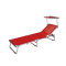 Folding Beach Lounger Swimming Chair Bed with Sun Shade-Cloudyoutdoor
