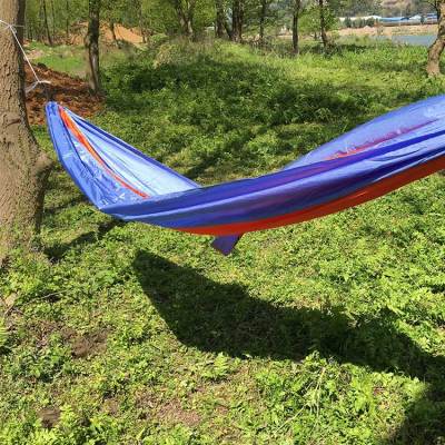 China factory good quality nylon fabric hammocks outdoor camping