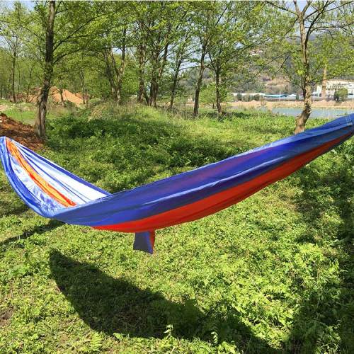 China factory good quality nylon fabric hammocks outdoor camping