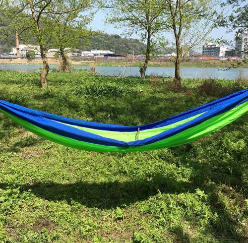 Portable nylon camping folding outdoor furniture hammock bed garden