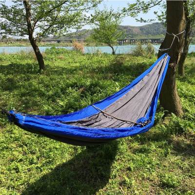 Newest design multi-ues portable waterproof camping nylon hammock with tree strap