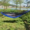 Newest design multi-ues portable waterproof camping nylon hammock with tree strap
