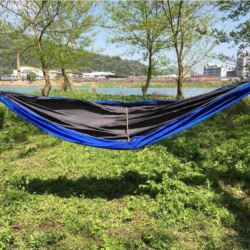 Newest design multi-ues portable waterproof camping nylon hammock with tree strap