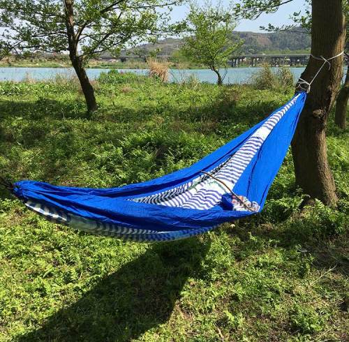 Portable Ultralight nylon hiking waterproof outdoor poly camping hammock