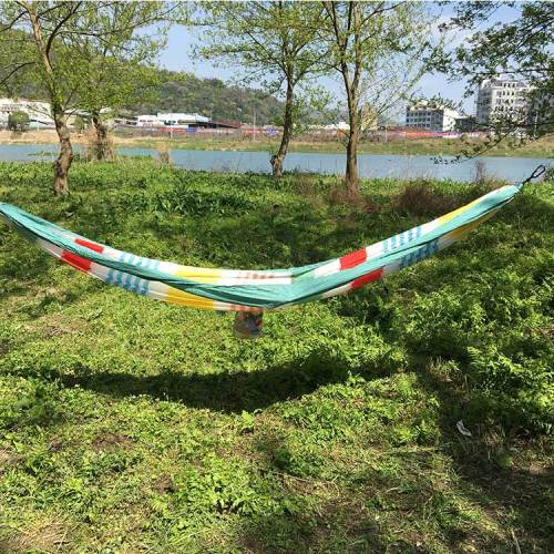 Outdoor nylon travel garden camping/hiking portable outdoor hammock