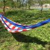 Portable Lightweight stripe design hammock swings outdoor camping hammock