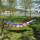 Portable Lightweight stripe design hammock swings outdoor camping hammock