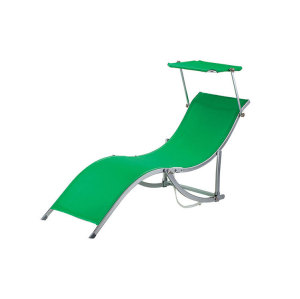 Outdoor Leisure Garden Furniture Foldable Pool Lounger Lounge Steel Beach Chair Bed -Cloudyoutdoor