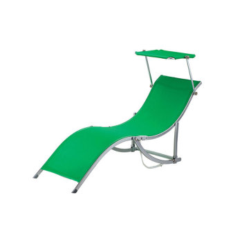 Outdoor Leisure Garden Furniture Foldable Pool Lounger Lounge Steel Beach Chair Bed -Cloudyoutdoor