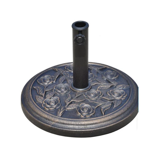 2019 Wholesale high quality resin parasol garden umbrella base outdoor