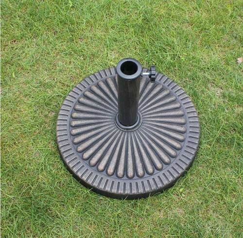 Metal heavy duty patio outdoor plastic resin umbrella base black