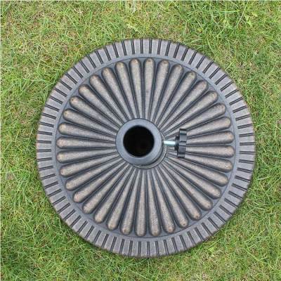 Metal heavy duty patio outdoor plastic resin umbrella base black