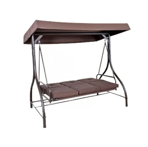 Weather-resistant 3 Seat Patio Swings Hanging Swing Chair Bed for Patio-Cloudyoutdoor