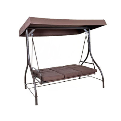 Weather-resistant 3 Seat Patio Swings Hanging Swing Chair Bed for Patio-Cloudyoutdoor