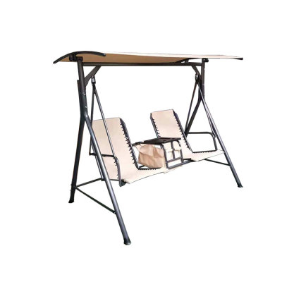 Steel Garden 2 Seater Swing Chair Outdoor Furniture with Table-Cloudyoutdoor
