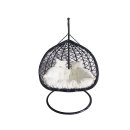 Hot selling balcony outdoor rattan wicker egg shaped hanging chair
