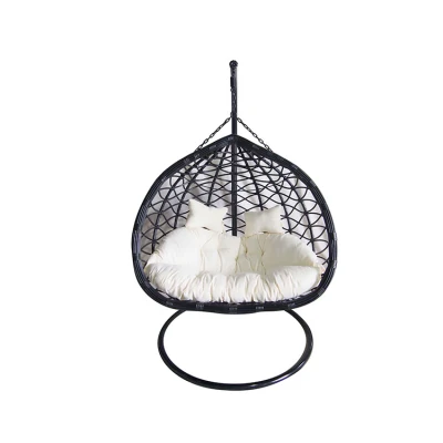 Hot selling balcony outdoor rattan wicker egg shaped hanging chair