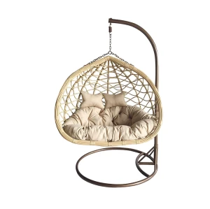 Hot selling balcony outdoor rattan wicker egg shaped hanging chair