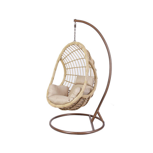 Custom modern outdoor furniture metal hanging egg chair outdoor 1 set