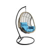 Custom modern outdoor furniture metal hanging egg chair outdoor 1 set