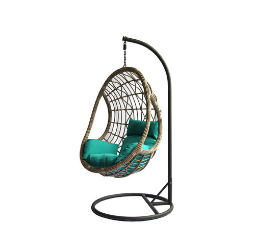 Factory price high quality outdoor patio garden egg hanging chair with stand