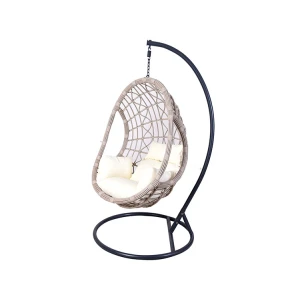 Factory price high quality outdoor patio garden egg hanging chair with stand