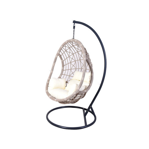 Factory price high quality outdoor patio garden egg hanging chair with stand