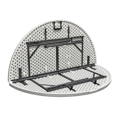 China supplier Wholesale Portable hdpe plastic round folding table