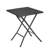 Cheap hdpe blow molding rattan design 1 HDPE table and 2 chairs