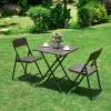 Indoor/Outdoor HDPE plastic folding table and chairs