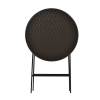Popular outdoor folding round shape hdpe plastic chair and tables