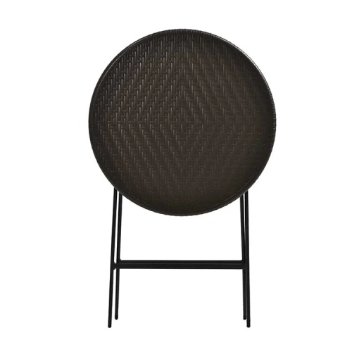 Popular outdoor folding round shape hdpe plastic chair and tables